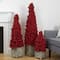 3ft. Unlit Red Berry Cone Artificial Potted Christmas Topiary